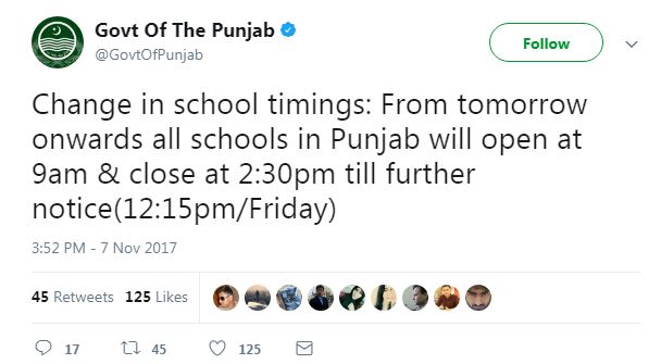 Smog is affecting school timings