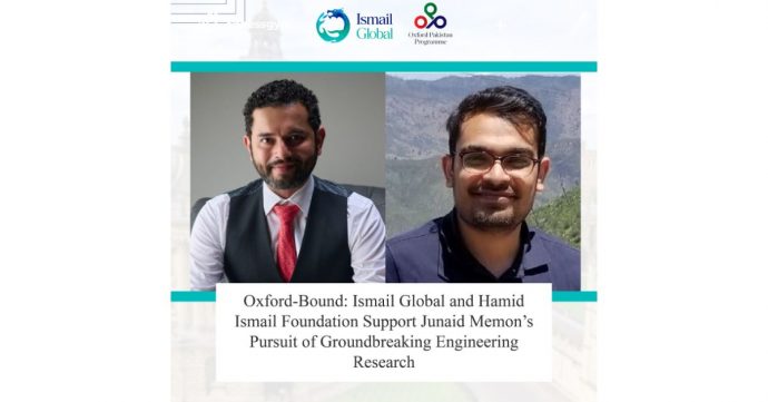 Ismail Global and the Hamid Ismail Foundation back Junaid Memon in his pursuit of innovative engineering research. Oxford-bound